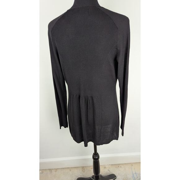 Apt 9 cardigan NWT Sz M Open black Bust 35" CB Length 28" on size 6 mannequin - Picture 8 of 8